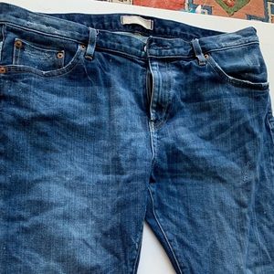 Uniqlo boyfriend jeans. Mid-waist. Used